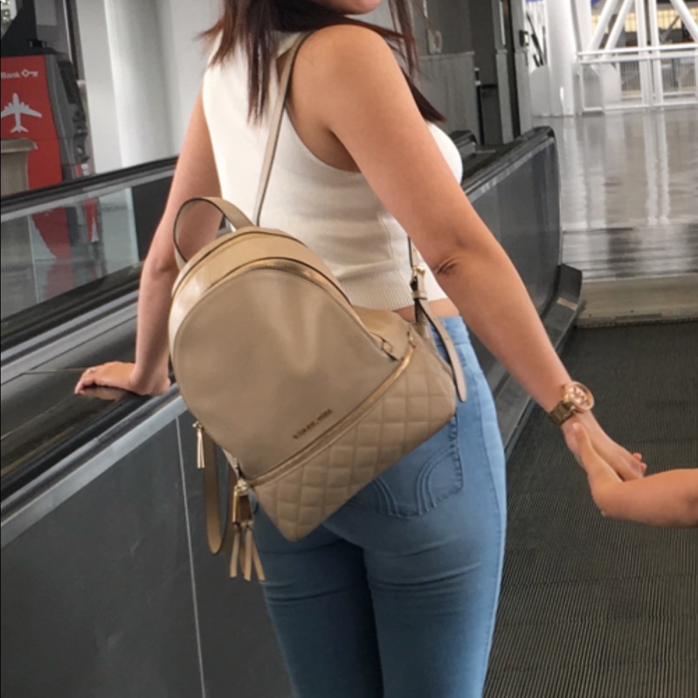 Micheal Kors nude backpack